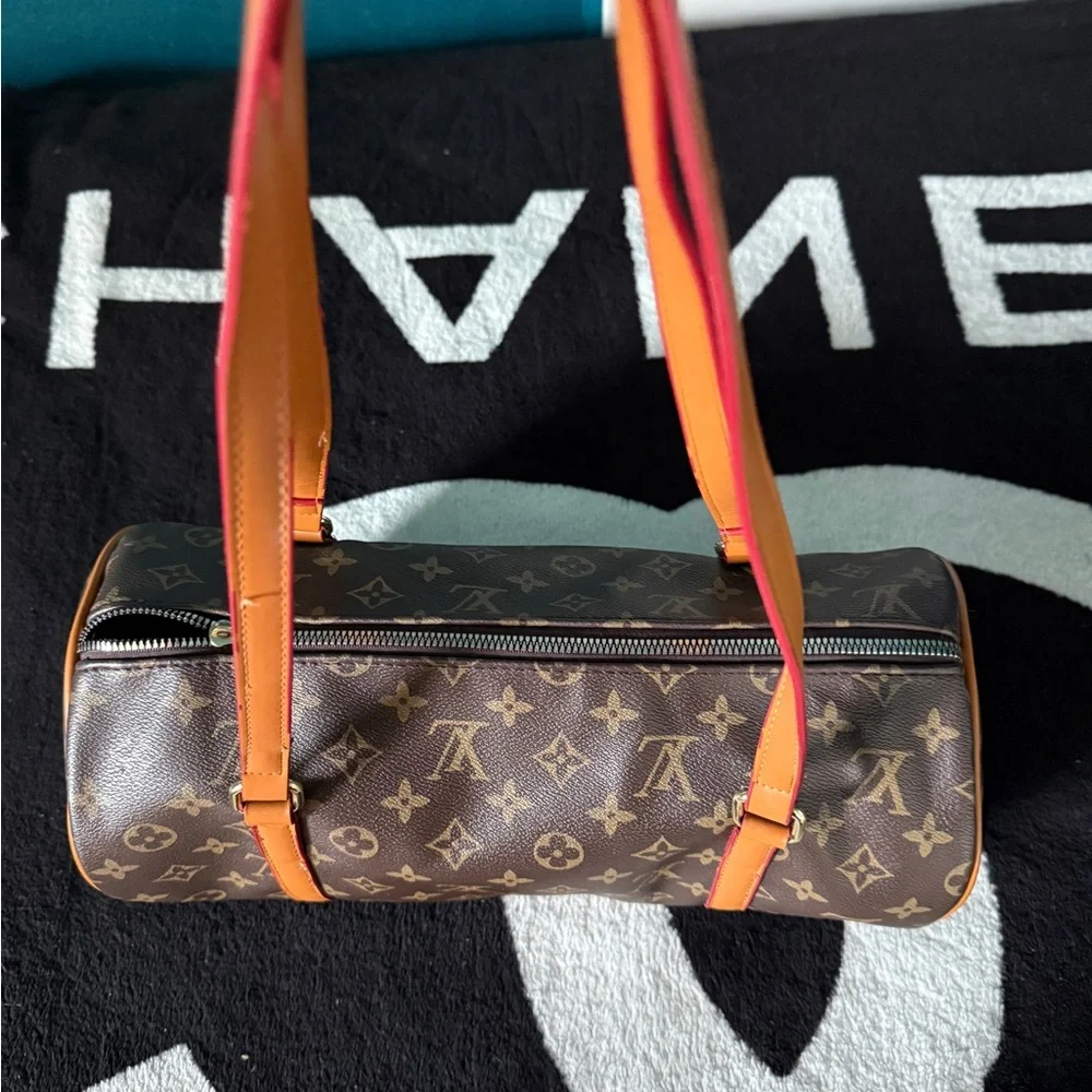 Louis Vuitton Monogram Duffel Bag in Brown and Tan - Picture 6 of 10